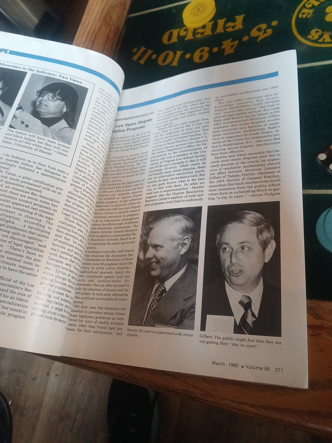 Vintage American Bar Association Journal March 1980