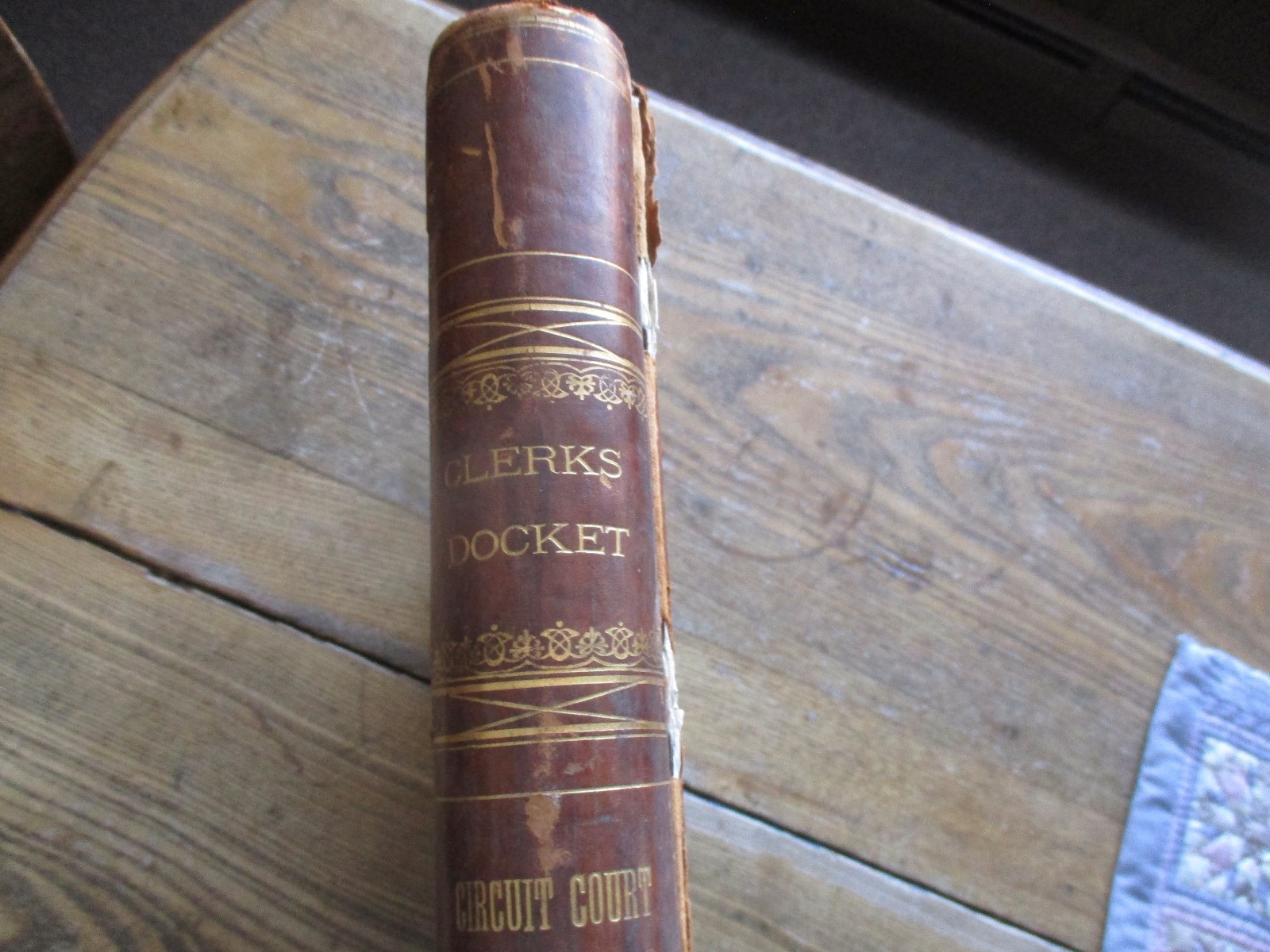 1879 Nodaway County Missouri Circuit Court Clerk’s Docket, large volume