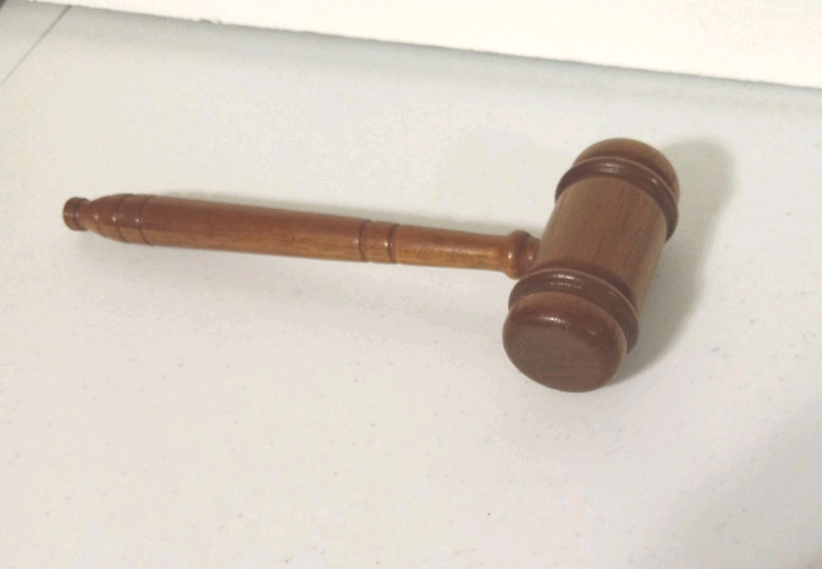 Vintage Gavel Wood Mallet Tool Auctioneer Judge Courthouse Decorative
