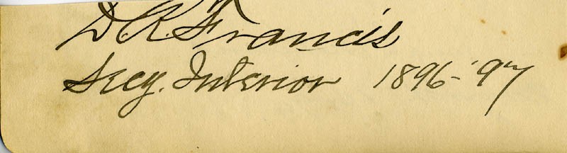 JOSEPH MCKENNA – SIGNATURE(S) 03/16/1899 CO-SIGNED BY: DAVID R. FRANCIS