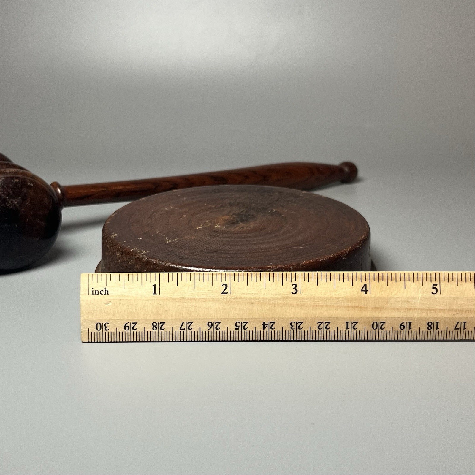 Handcrafted Antique/Vintage Wooden Gavel And Sound Block