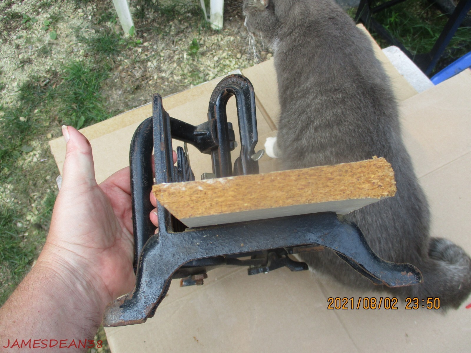 Vintage Stanley Mitre Box Miter Cast Iron Made in USA LIKE AN 150