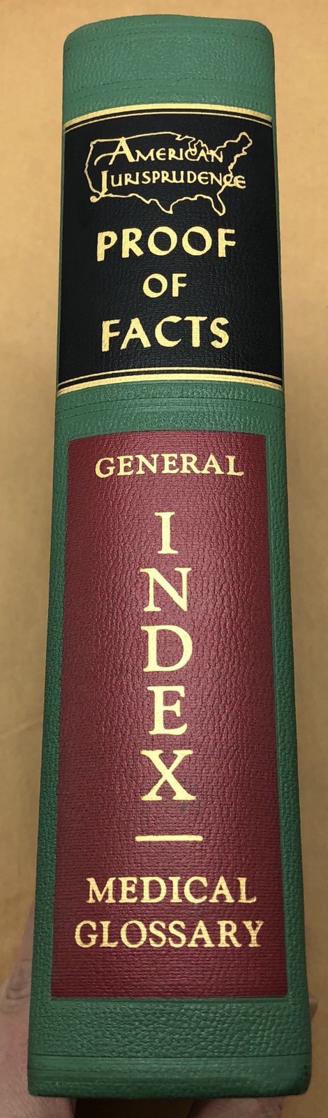 American Jurisprudence Proof Of Facts General Index Medical Glossary Law Book