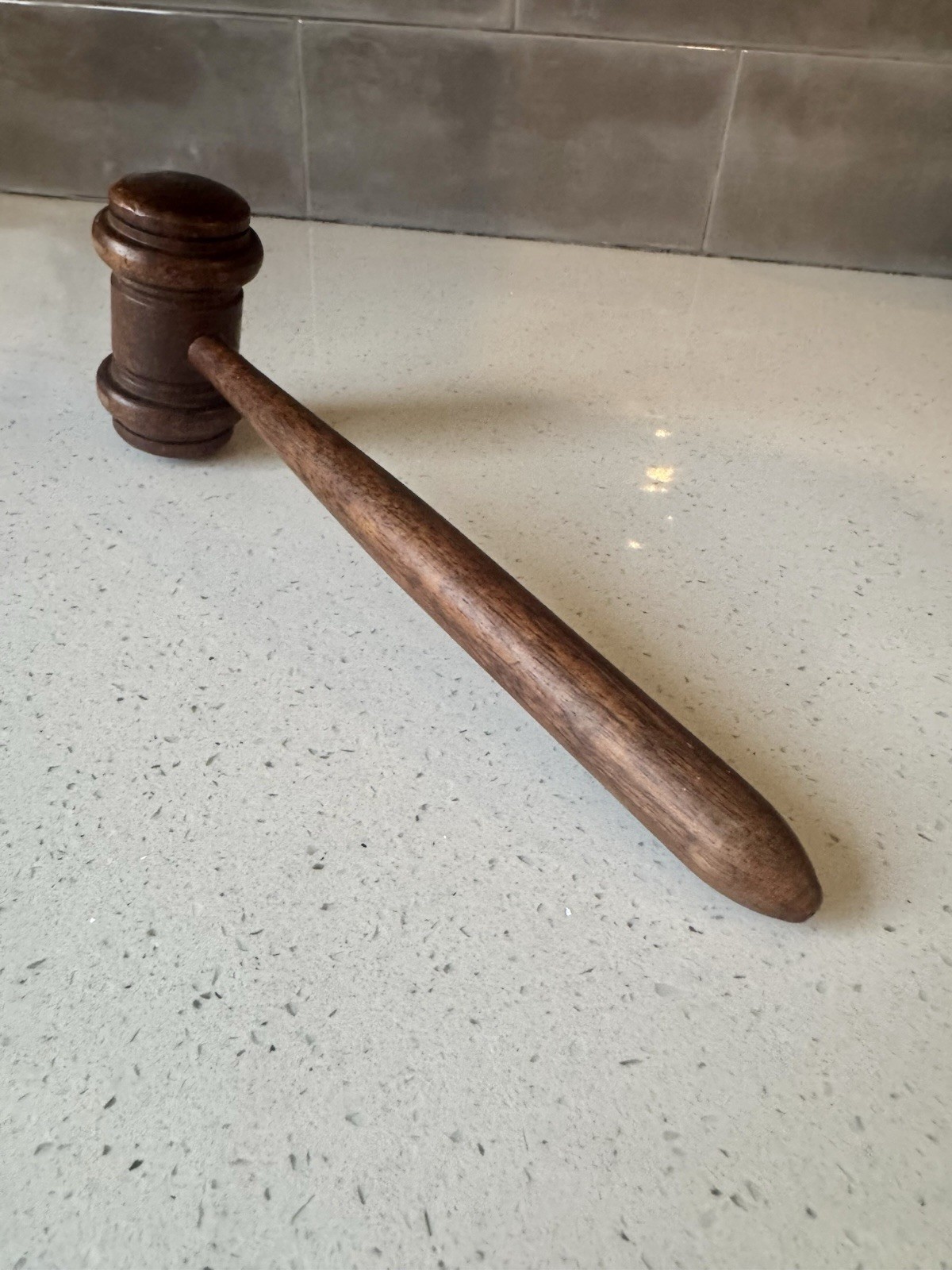 Wooden Judge Gavel for Lawyers & Legal Theme – Courtroom Justice Accessory