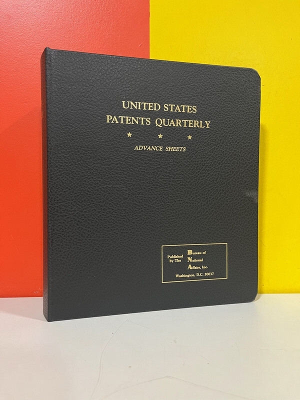 Bureau Of National Affairs, Inc United States Patents Quarterly Advance Sheets