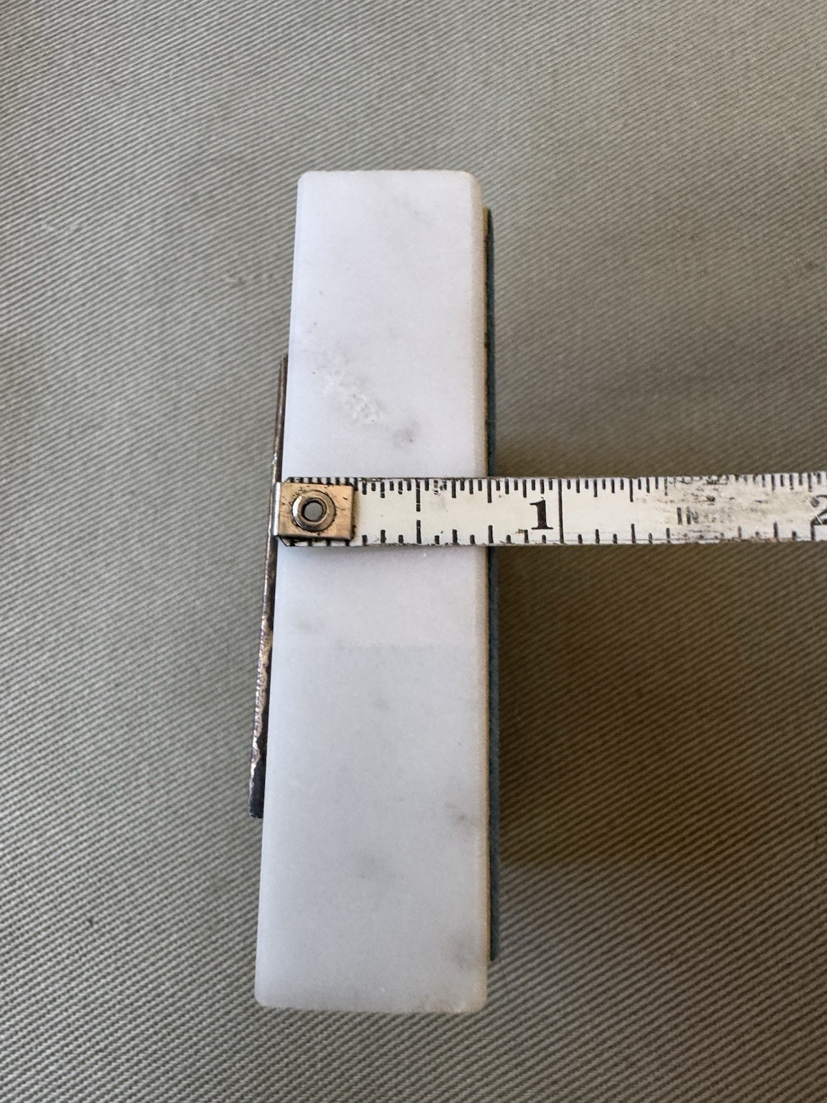 Souvenir 1960s Marble and Bronze Paperweight – US Supreme Court – Crest Craft