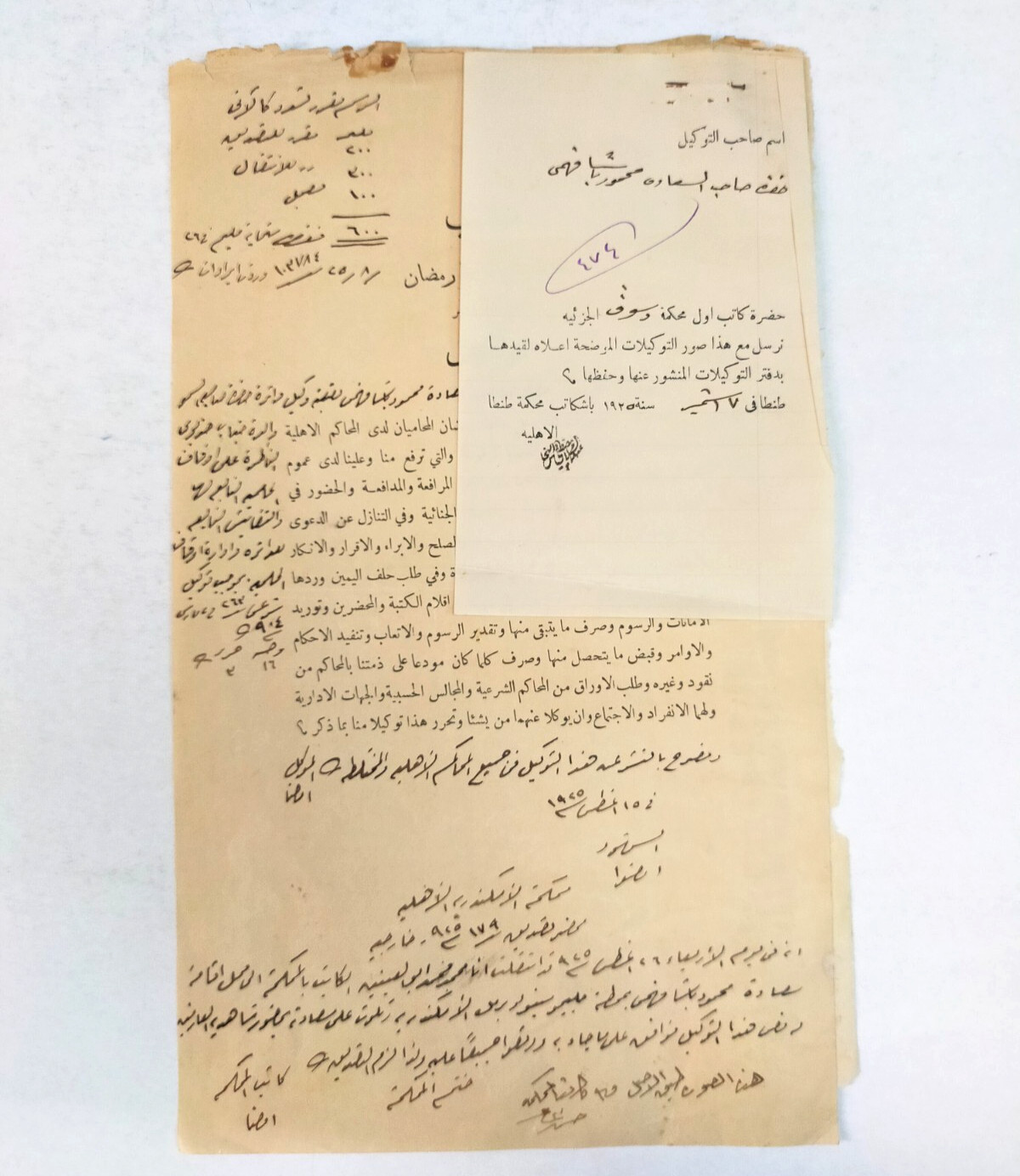 Rare 1925 Egypt Court Document Linked to Khedive Mother Royal Family Case Court