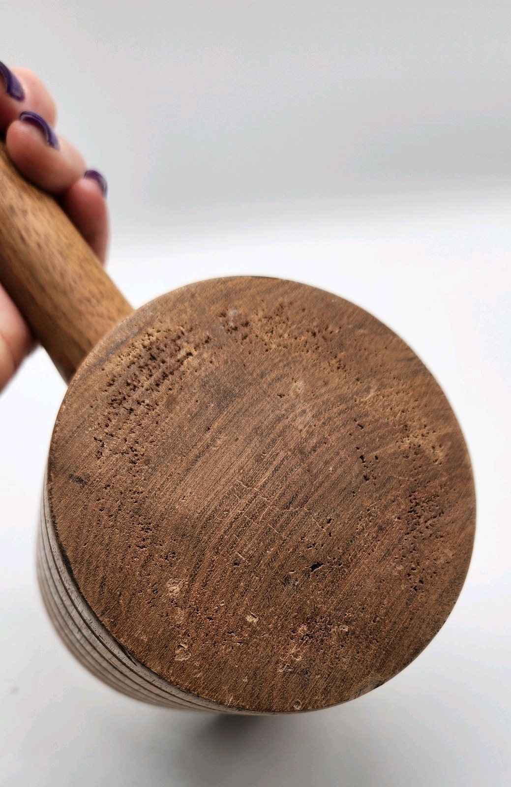 Turned 16” WOOD MALLET / GAVEL Vintage.