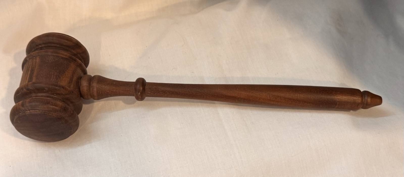 Vintage Gavel Solid Wood Judge Auctioneer Mallet 10» Meeting Hammer Decor