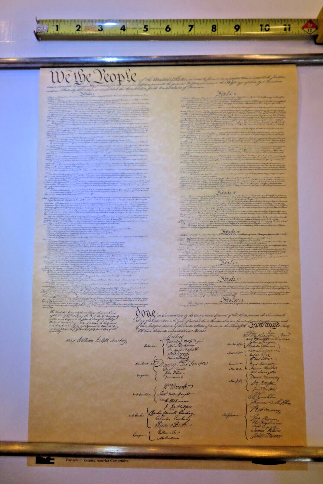 1787 United States CONSTITUTIONS (TWO) «We The People» Replica Kmart Rubbermaid®